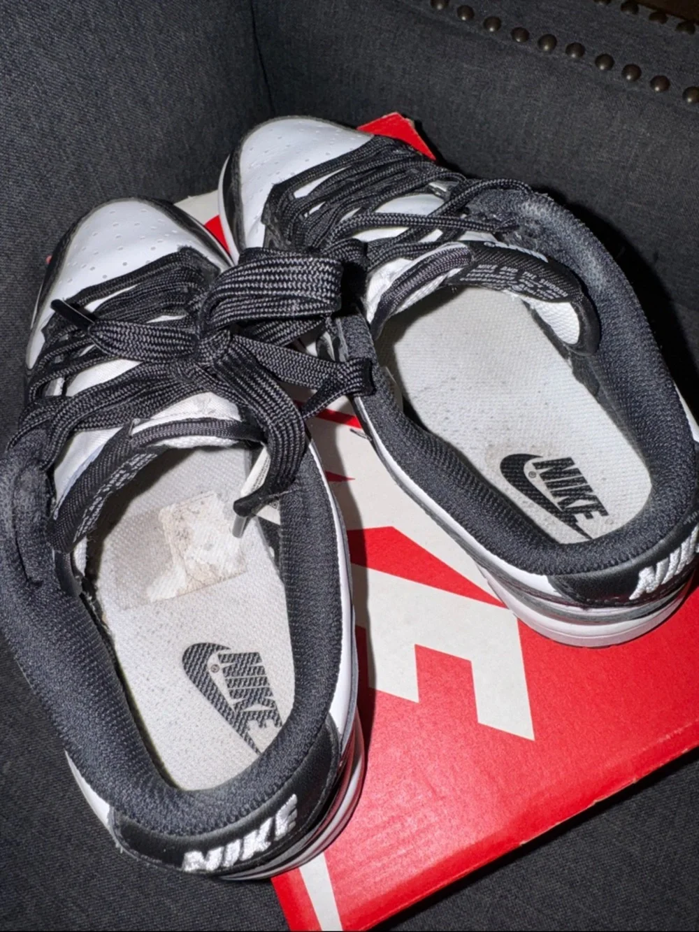 Nike Black and White Low-Top Sneakers
